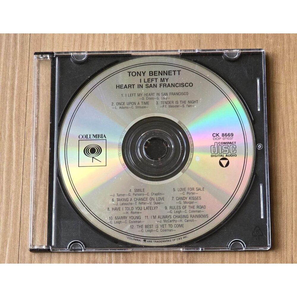 I Left My Heart in San Francisco by Tony Bennett Oct-1990 Columbia USA CD Only